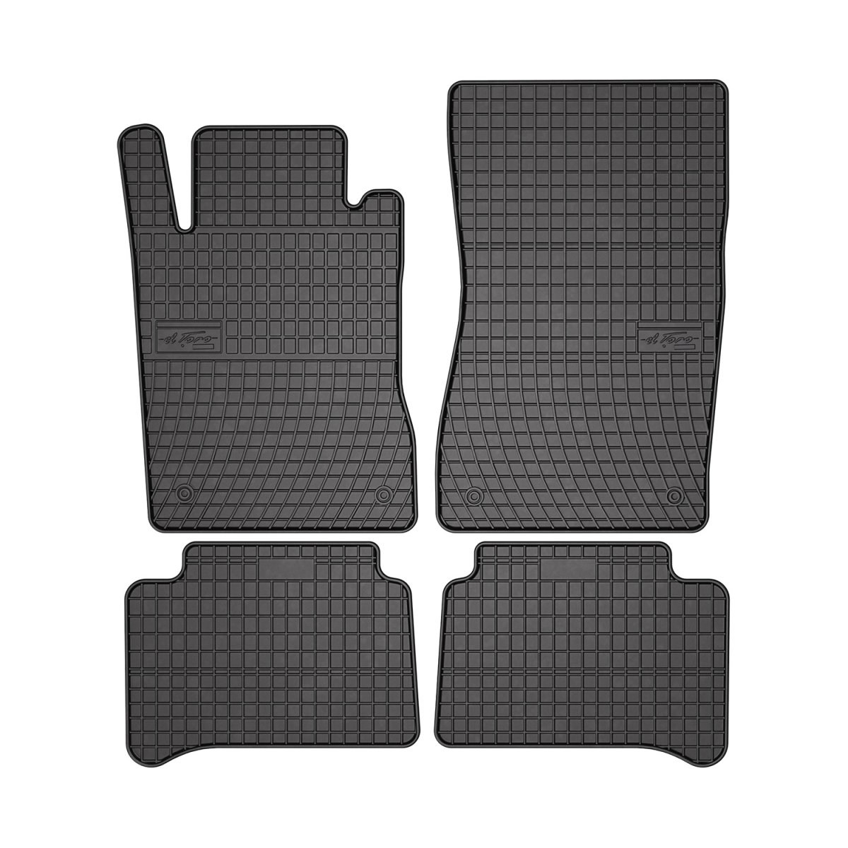 Mercedes CLS Class C219 Floor Mats - Omac - El Toro - Black - '08-'11 Mercedes CLS Class C219 Floor Mats - Omac - El Toro - Black - '08-'11